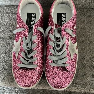 BRAND NEW WITH BOX size 37 pink glitter Golden Goose sneaker